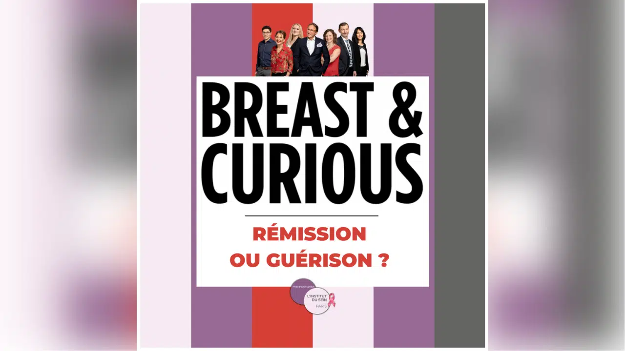 Affiche de video breast & curious remission ou guerison institut du sein paris